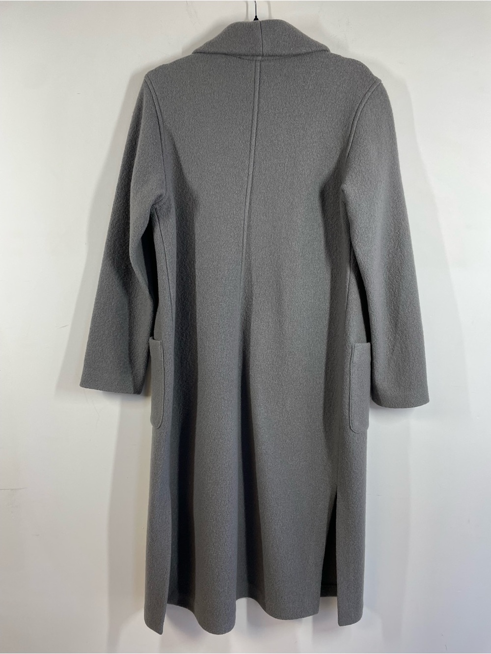 Aritzia Babaton Merino Wool Long Coat Open Cardigan Grey Small Quiet Luxury Chic - Picture 6 of 14